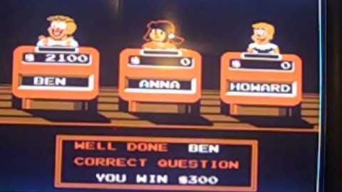 Jeopardy Jr. Edition NES Game 2 Part 1