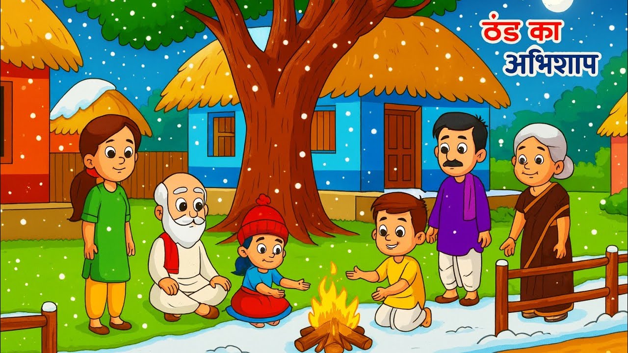 ठंड का अभिशाप | Thand Ka Abhisap | ठंड का कहर |THAND KA KAHAR | HINDI KAHANI | CARTOON STORY | 