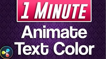 How to Change Text Color with Animation | Davinci Resolve Tutorial