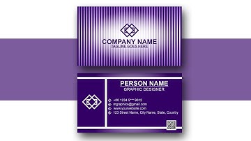 Business Card Design in CorelDRAW - CorelDRAW Tutorial