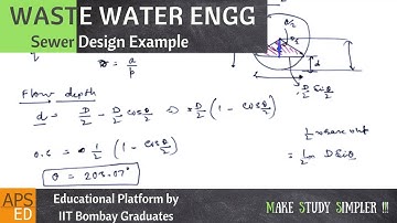 Sewer Design Example | Waste Water Engineering