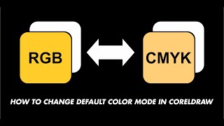 how to switch from rgb to cmyk color palette in coreldraw