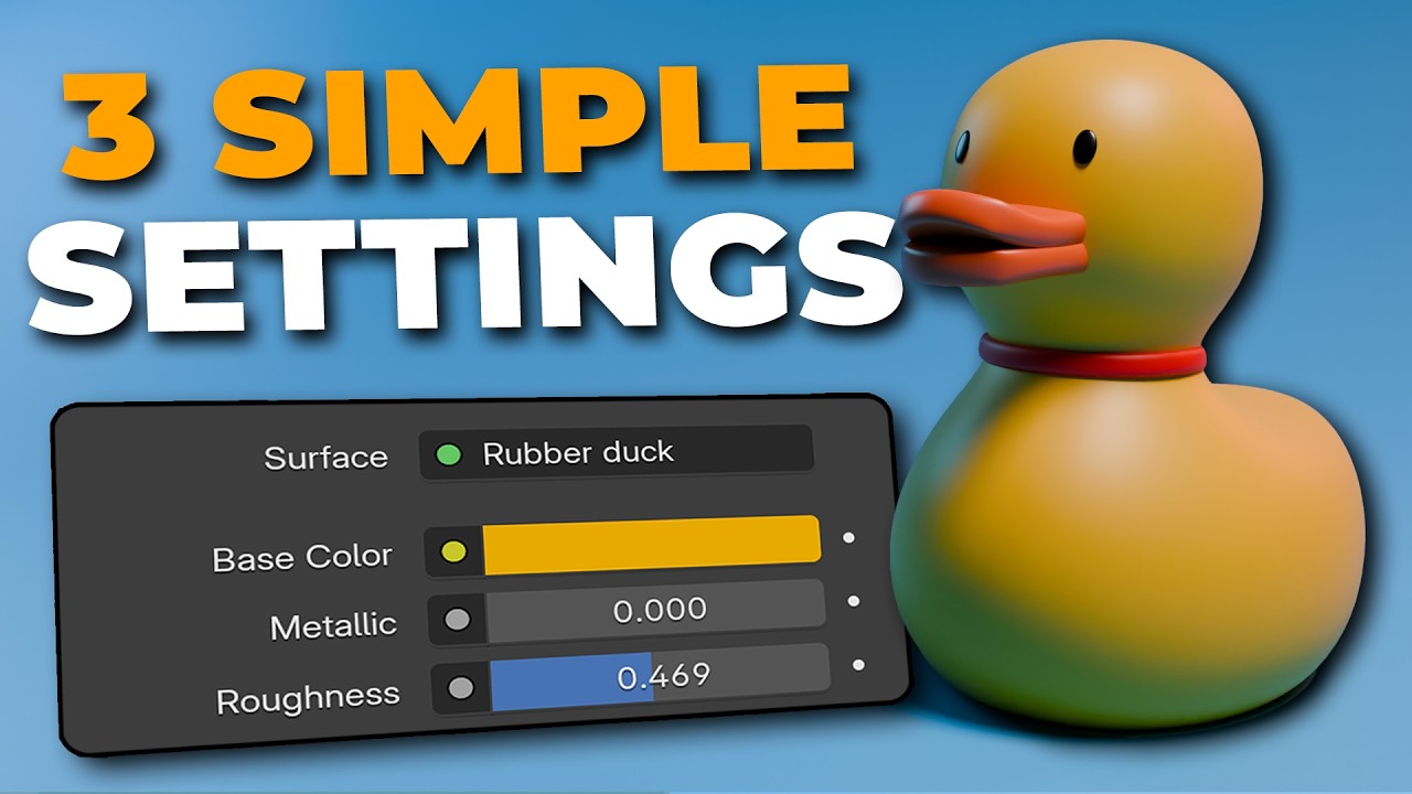BLENDER Materials for Beginners: 3 Settings You Must Understand - YouTube