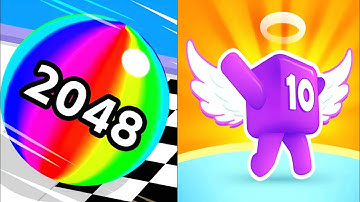 Ball Merge 2028 vs Level Up Numbers Games_All Levels Gameplay(iOS & android) Satisfying Games Part:2