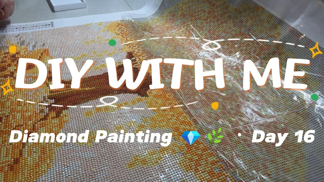 DIY Diamond Painting with Piano 🎶 | Money Tree Branches 🌿 | Day 16