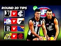 AFL ROUND 20 TIPS