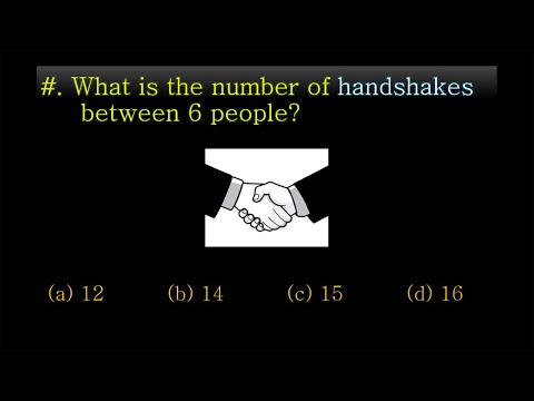 Can you solve the "HANDSHAKE PROBLEM"?