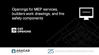 Openings for MEP services, builders work drawings & fire safety components