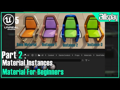 UE5 : Materials for beginners in Unreal Engine5-2 - Material Instances
