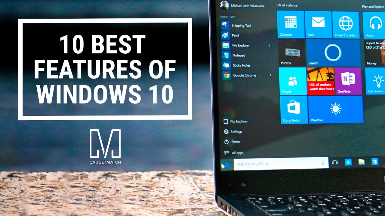 10 Best Features of Windows 10 - YouTube