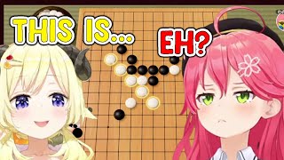 Miko with confidence playing Gomoku Narabe vs Watame