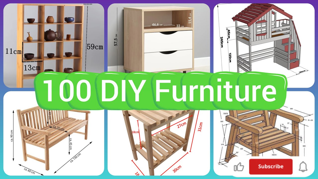 100 DIY Furniture Plans You Can Build | Beginner-Friendly Woodworking ...