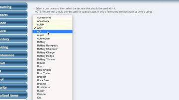Setup Unit Type Taxes in Lizzy