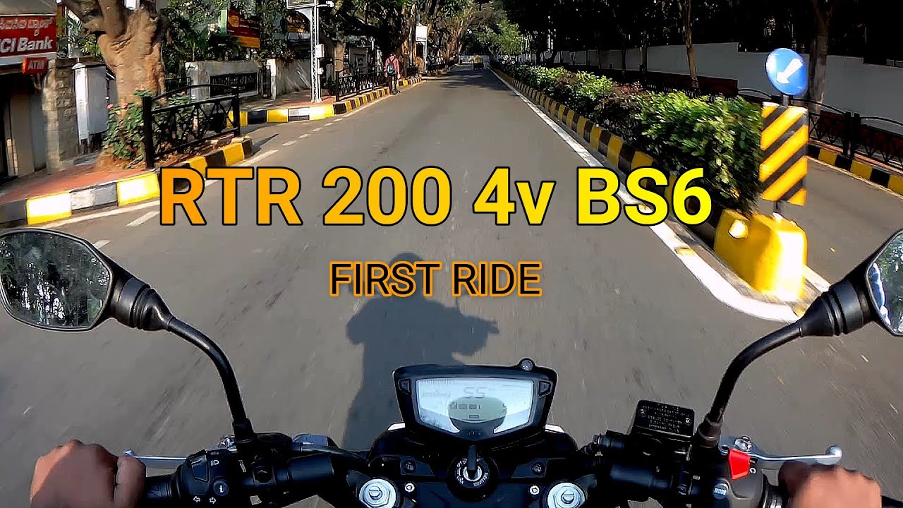 RIDING RTR 200 4v BS6 WITH RIDE MODES FIRST TIME TO OFFICE - YouTube