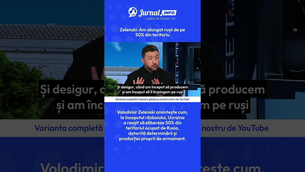 Zelenski: Am alungat rușii de pe 50% din teritoriu