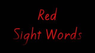 Red Sight Words Nz