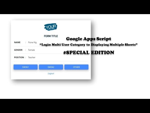 Login Multi User Category to Displaying Multiple Sheets (Special for Member)