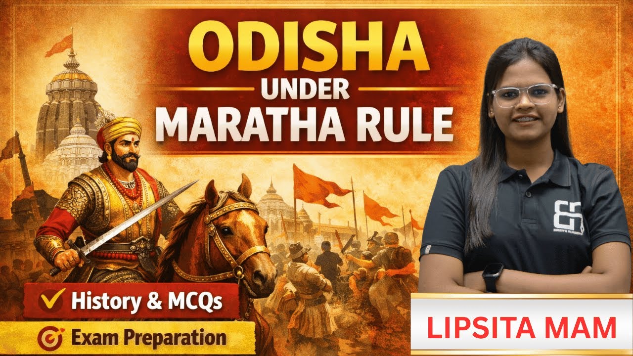 Odisha under Maratha Rule | History of Odisha | MCQ & Explanation | By Lipsita Mam