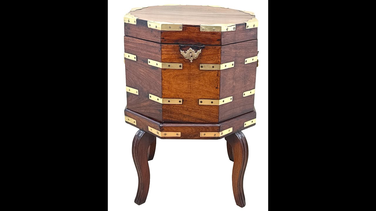 Anglo Indian 18th Century Georgian Padouk Cellarette