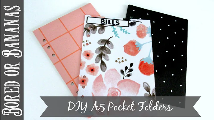 DIY Pocket Folders for A5 Planners