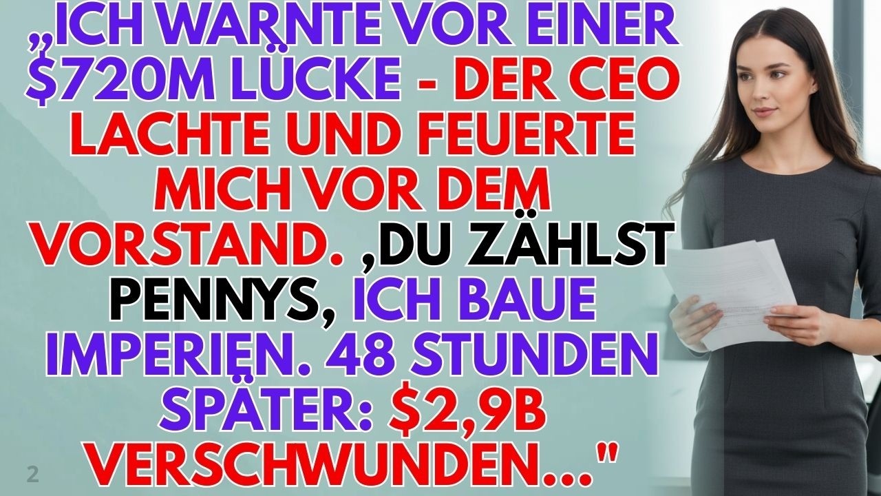 Ich warnte vor dem Absturz – der CEO verspottete mich. 48 Std. später verlor er $2.9 Milliarden