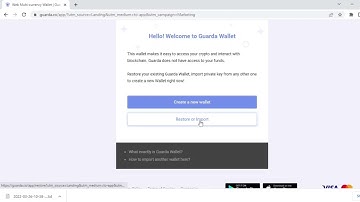 How to restore your wallet on Guarda from Backup