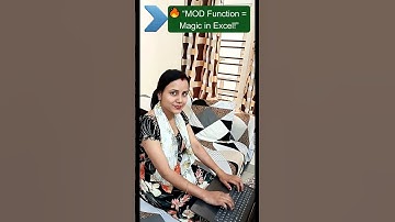 Use MOD Function Like a Pro in Excel 💯 | Hidden Excel Trick Revealed!  #excel #spreadsheetmagic