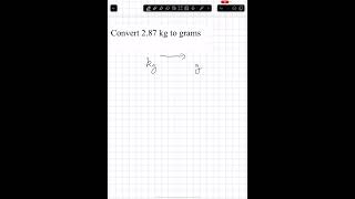 Convert 2.87kg to grams