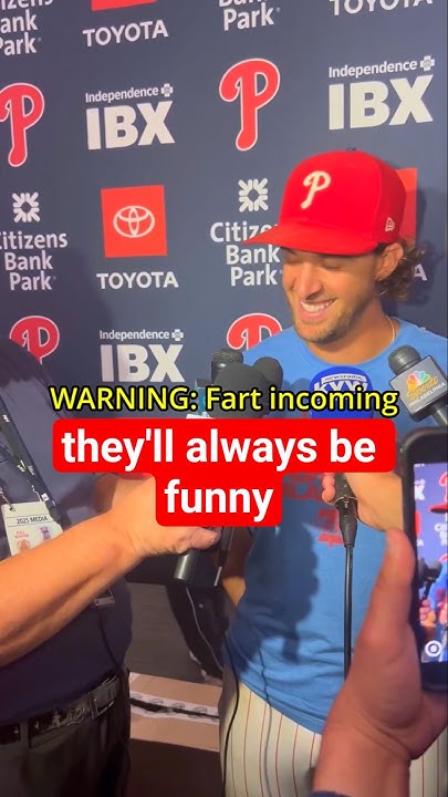 Nola's Interview Interrupted By a Fart #baseball - YouTube