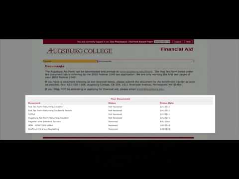 Augsburg College Student Financial Services - Online Portals