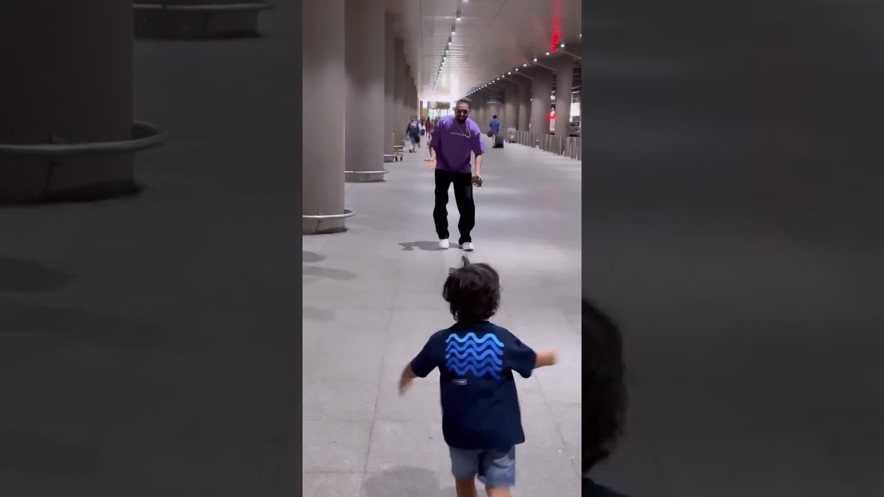 😍Krunal Pandya flies back home to surprise his nephew Agastya Pandya 