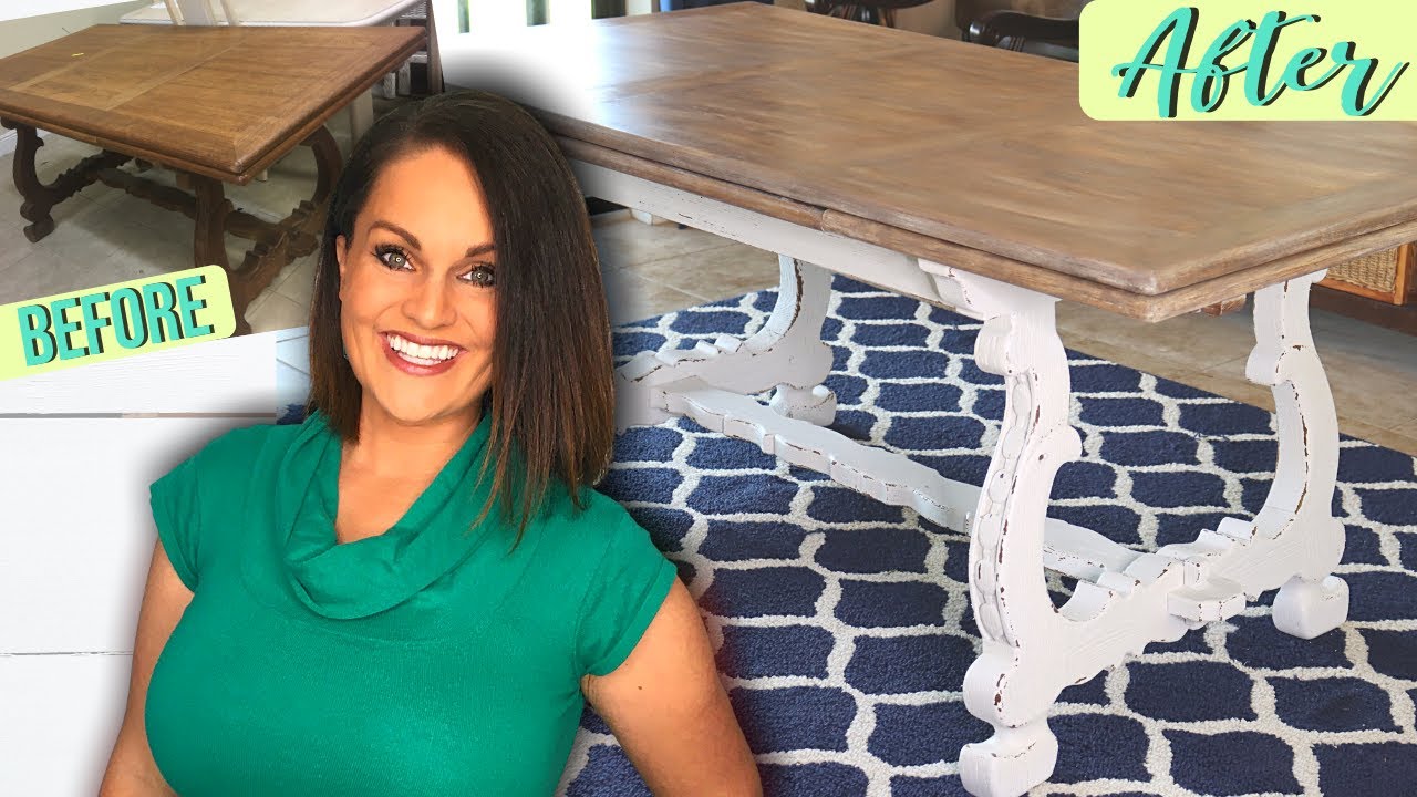 ПРЕВРАЩЕНИЕ МУСОРА В СОКРОВИЩА: РЕМОНТ ОБЕДЕННОГО СТОЛА В ФЕРМЕРСКОМ ДОМЕ | ​​ПЕРЕВЕРНУТЬ МЕБЕЛЬ