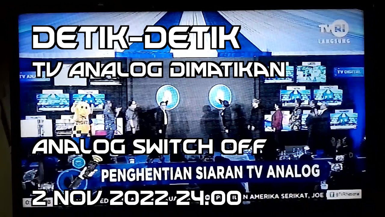 Detik detik siaran TV analog dimatikan (Analog Switch Off) Nonton TV Analog sebelum dan sesudah ASO.