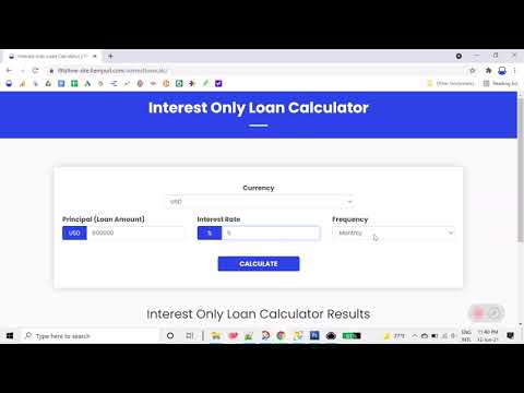 Interest Loan Calculator