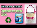 Como reciclar un bote de cartón  fácil .como reciclar bote de Sabritas fácil.