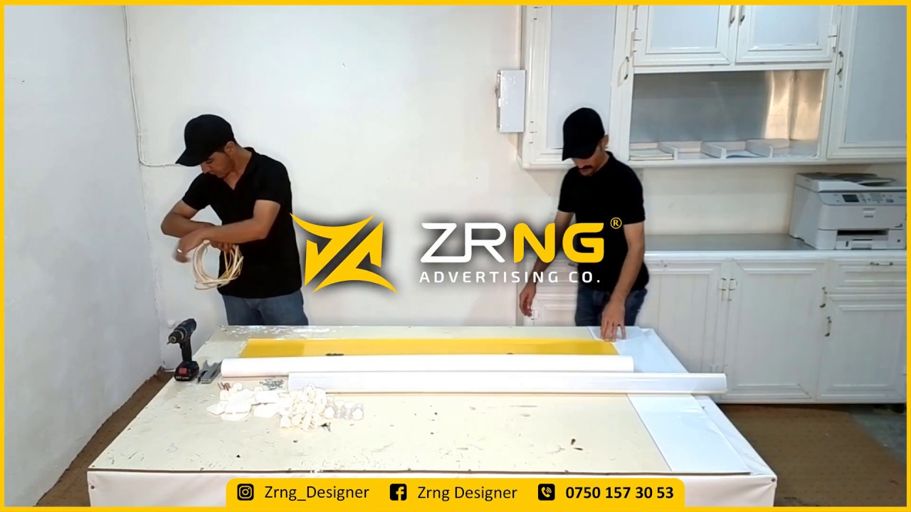 Zrng Advertising Company Curtain Banner Printing Karmand Glass