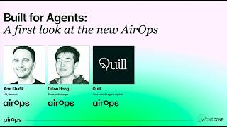 Build for Agents: A First Look at the New AirOps | Dillon Hong & Amr Shafik