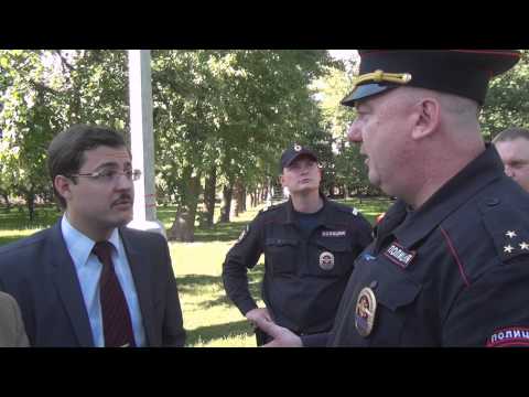 Задержание кандидата в депутаты МГД по №36 ИО Н.Волкова сотрудниками полиции