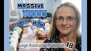 MASSIVE $1000 GROCERY HAUL  we shopped before the panic buying began again