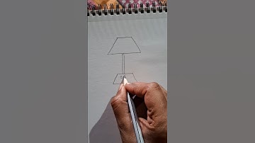 table lamp drawing technique #drawing #shorts