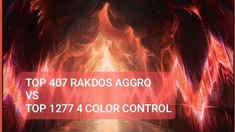Top 407 Rakdos Aggro vs Top 1277 4 Color Control | Standard | Mythic Rank | MTG Arena