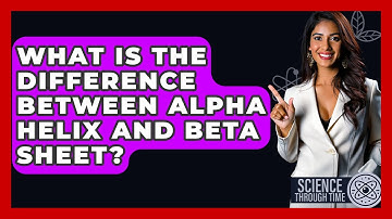 What Is The Difference Between Alpha Helix And Beta Sheet? - Science Through Time