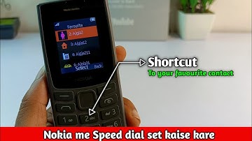 How to set speed dial in nokia || nokia speed dial setting