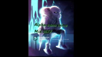 Alpha sans vs King Of The Multiverse #edit #shorts