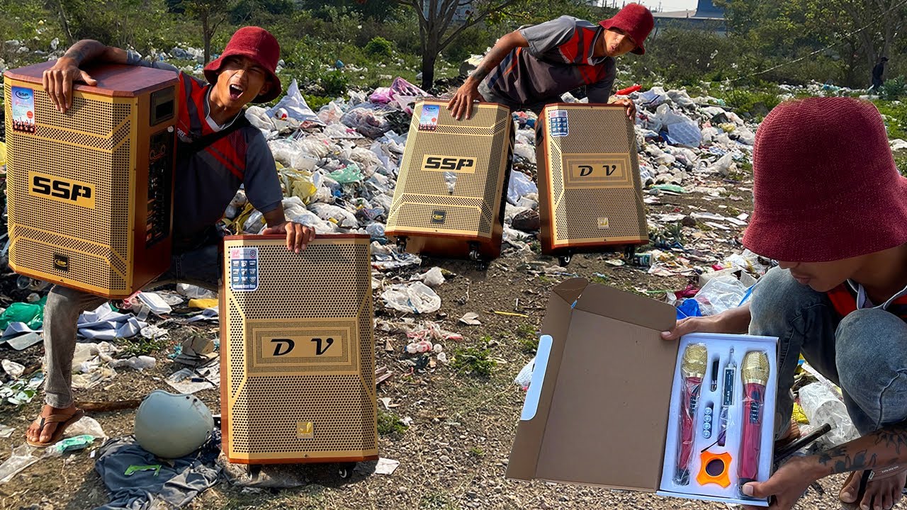 WOW! Happy Day Restoration a lot Accessories Electronics Big Speaker SSP , DV at Trash Place