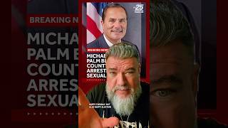 Palm Beach County Clerk Michale Caruso (R) arrested on multiple felonies involving a minor