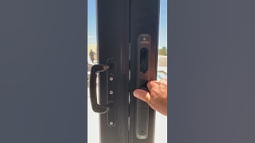🚪 A smart door lock solution for your sliding doors!💡 #wifidoorlock #smarthome #smartlock