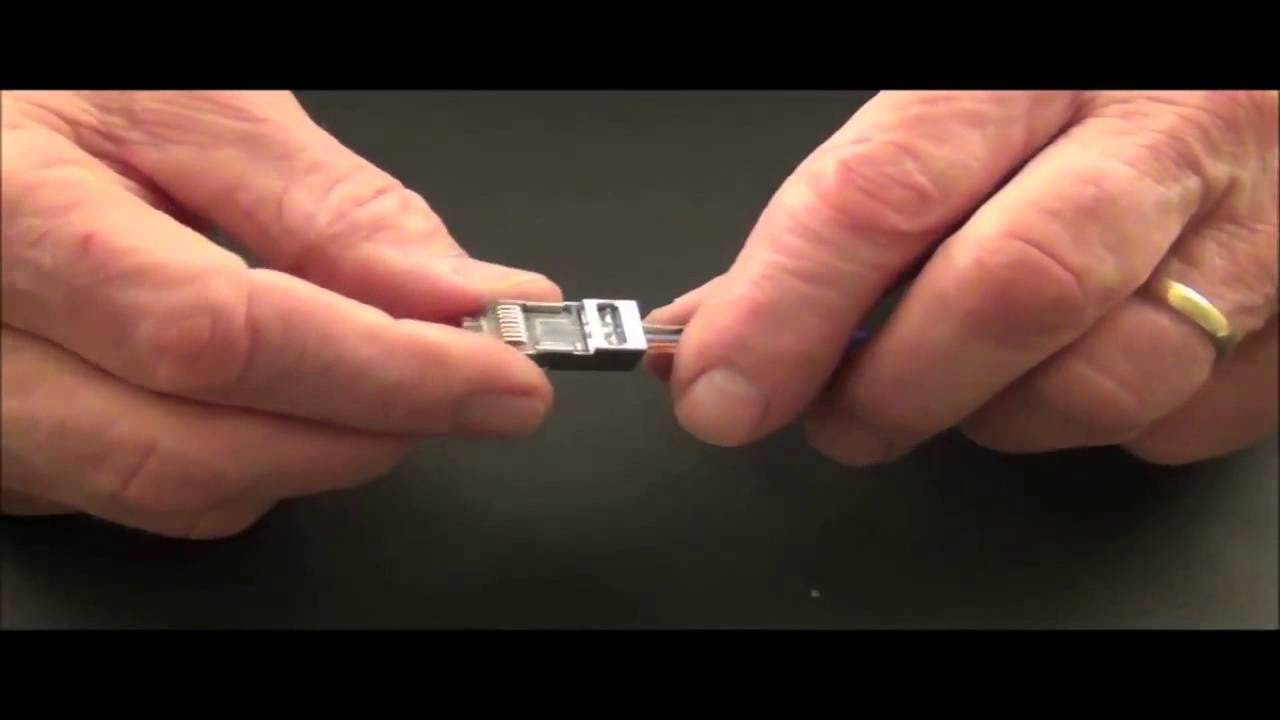 Tutorial: CAT 5e & CAT 6 Connectors - EZ RJ45 Shielded - Internal