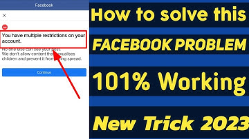 how to solve you have multiple restrictions on your account 2023 || without identity problem solve
