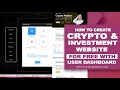 How to create an investment  cryptocurrency website with user dashboard using wordpress part 2